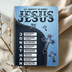 Jesus The Way The Truth The Life | Personalized Leather Cover Notebook