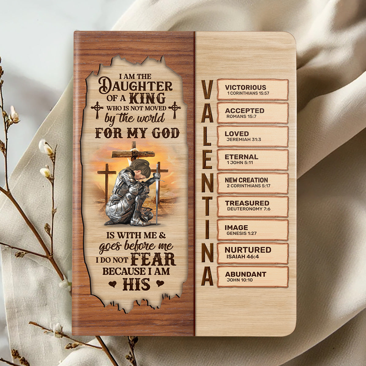 I Am The Daughter Of A King | Personalized Leather Cover Notebook