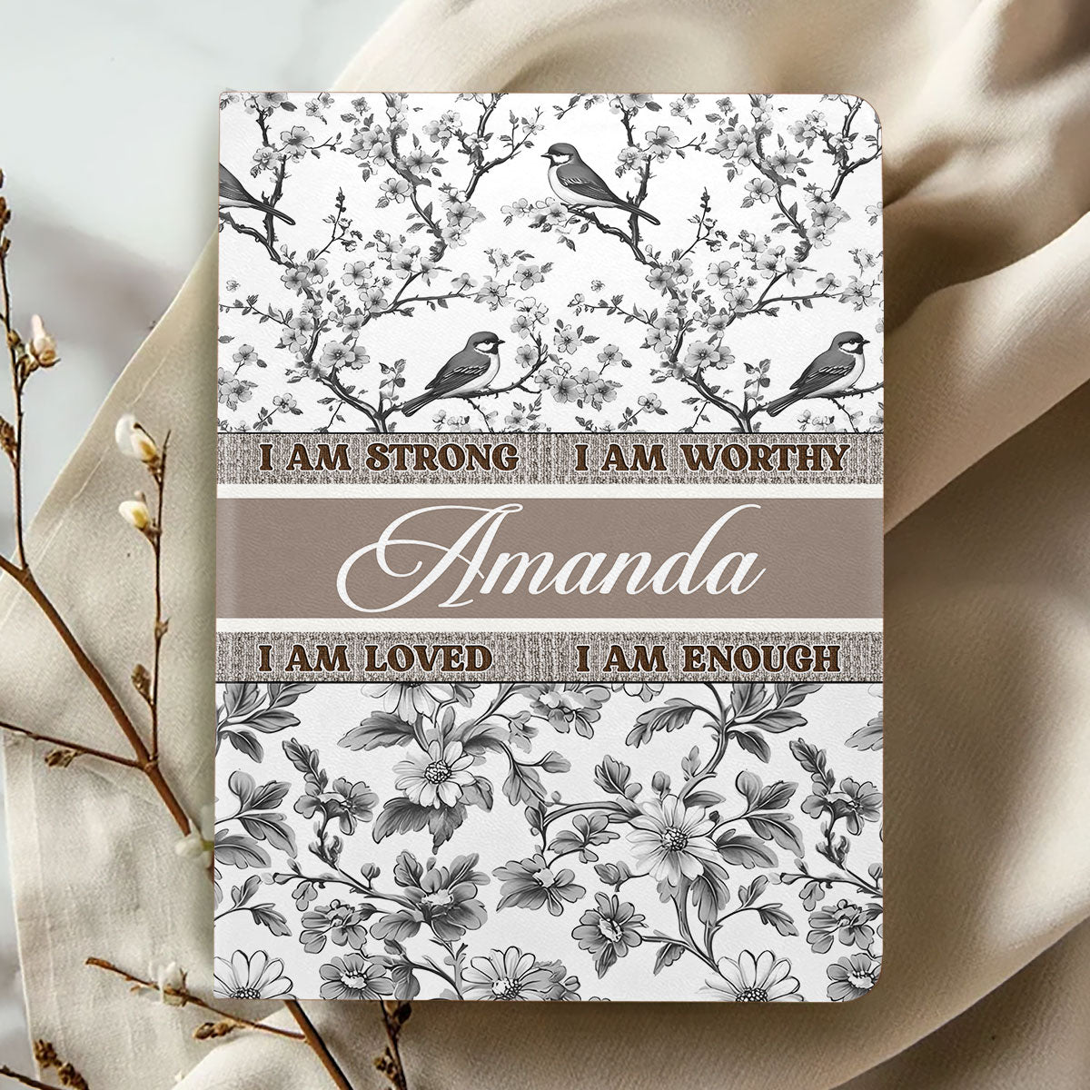 Affirmation | Personalized Leather Cover Notebook