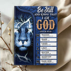 Be Still And Know That I Am God | Personalized Leather Cover Notebook