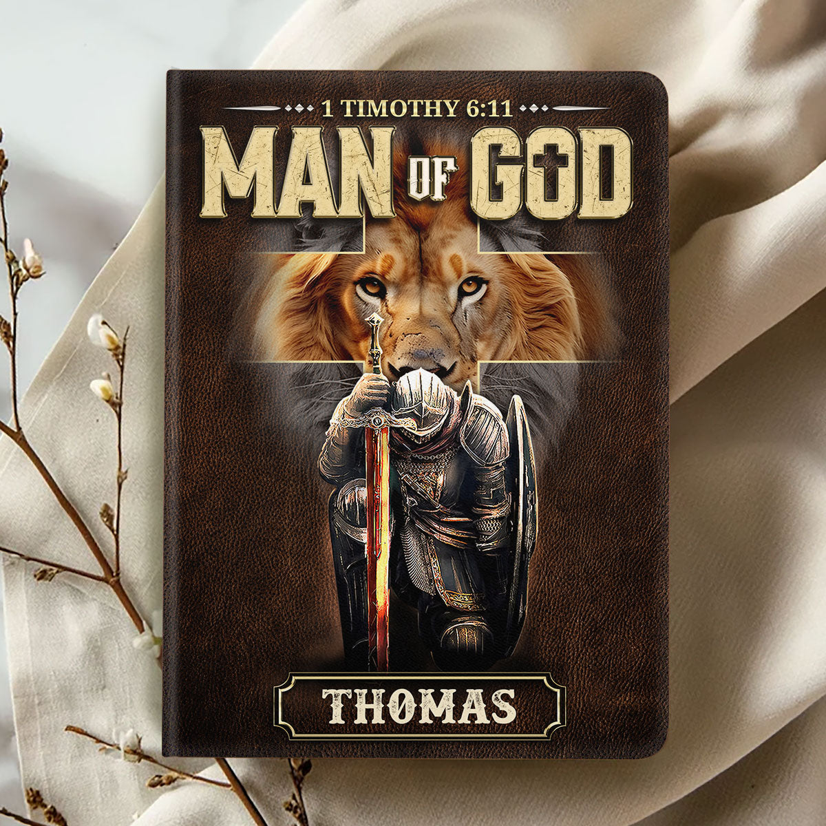 Man Of God | Personalized Leather Cover Notebook