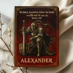 Humble Yourselves Before The Lord | Personalized Leather Cover Notebook