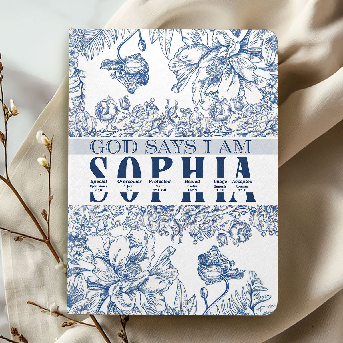 God Says I Am | Personalized Leather Cover Notebook