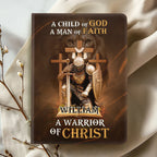 A Child Of God, A Man Of Faith | Personalized Leather Cover Notebook