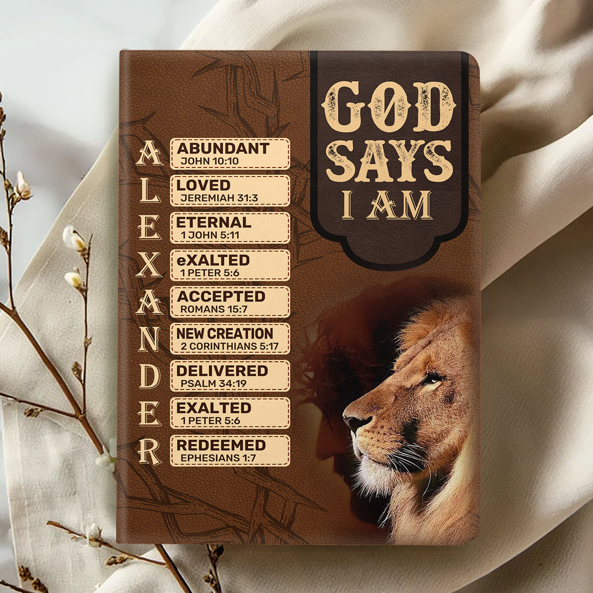 Man Of God | Personalized Leather Cover Notebook