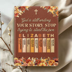 God Is Still Writing Your Story | Personalized Leather Cover Notebook