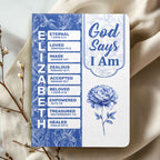 God Says I Am | Personalized Leather Cover Notebook