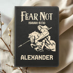 Fear Not | Personalized Leather Cover Notebook