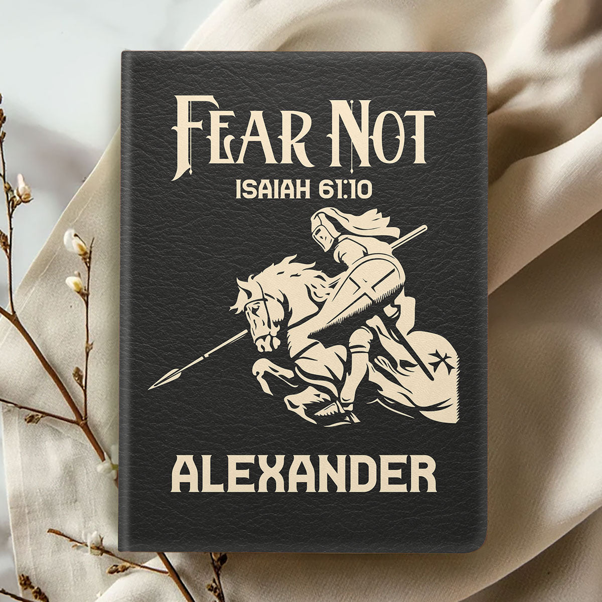 Fear Not | Personalized Leather Cover Notebook