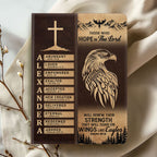 Eagle Of Faith | Personalized Leather Cover Notebook