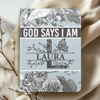God Says I Am | Personalized Leather Cover Notebook