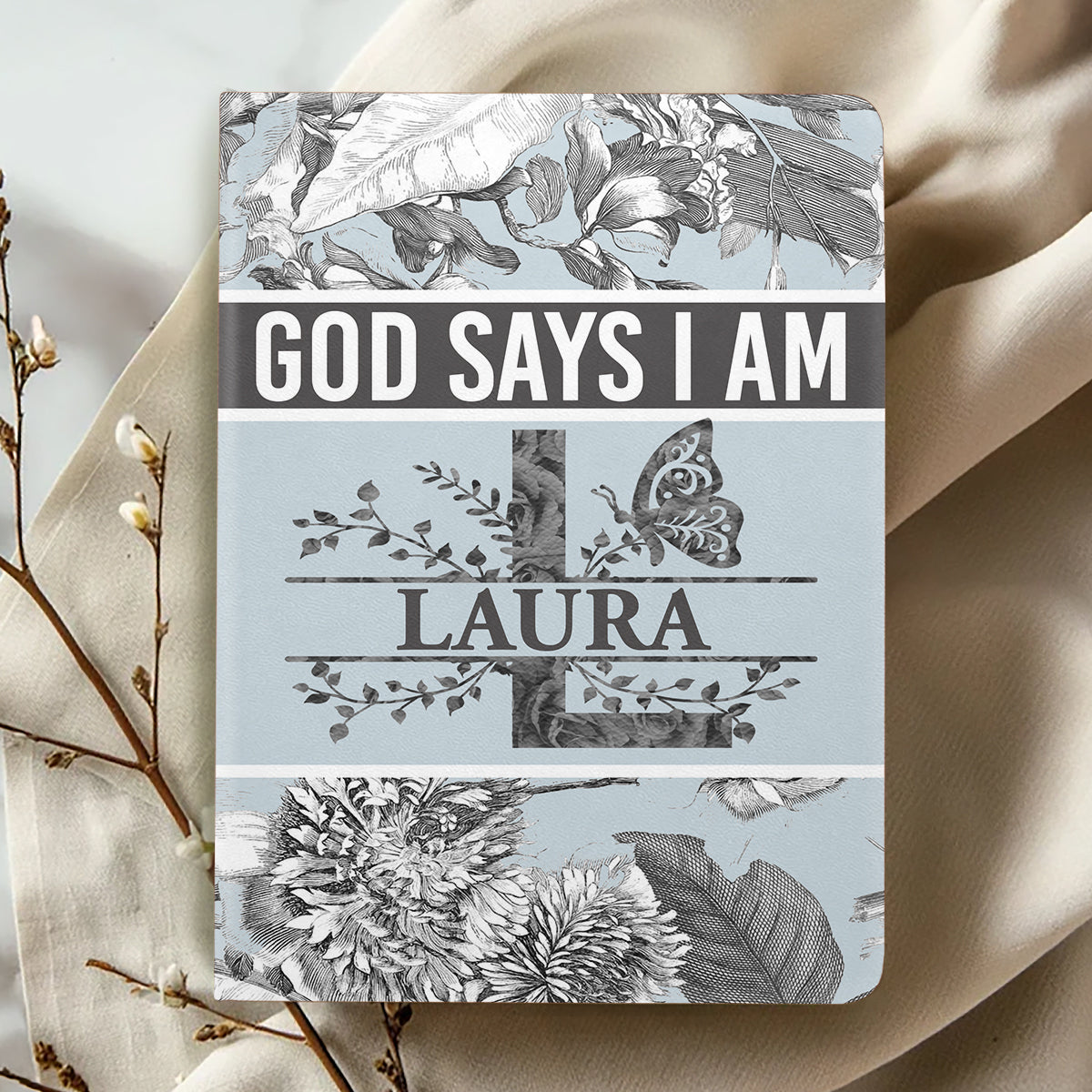 God Says I Am | Personalized Leather Cover Notebook
