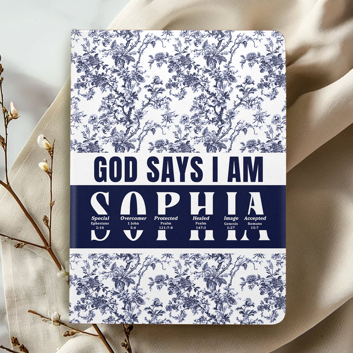 God Says I Am | Personalized Leather Cover Notebook