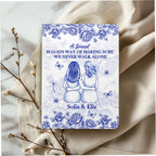 A Friend Is God's Way Of Making Sure We Never Walk Alone | Personalized Leather Cover Notebook