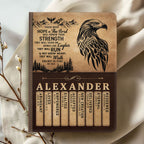 Soar On Wings Like Eagles  | Personalized Leather Cover Notebook