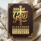 Man Of God | Personalized Leather Cover Notebook