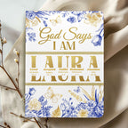 God Says I Am | Personalized Leather Cover Notebook