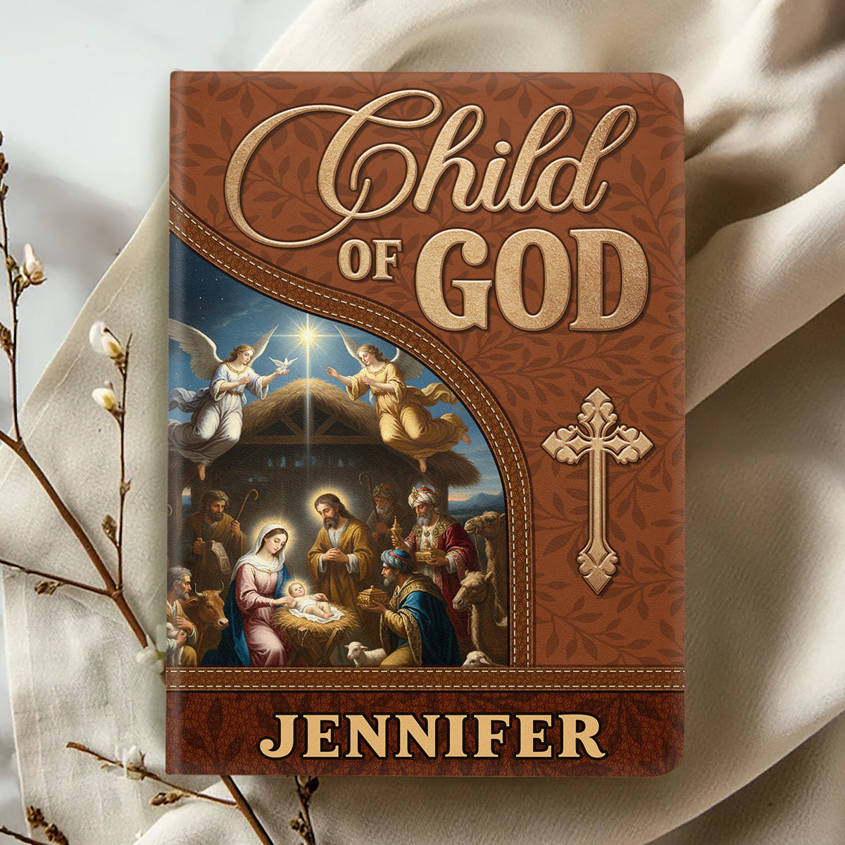Child Of God | Personalized Leather Cover Notebook