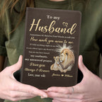 To My Husband | Personalized Leather Cover Notebook