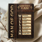 Man Of God  | Personalized Leather Cover Notebook