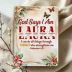 God Says I Am | Personalized Leather Cover Notebook