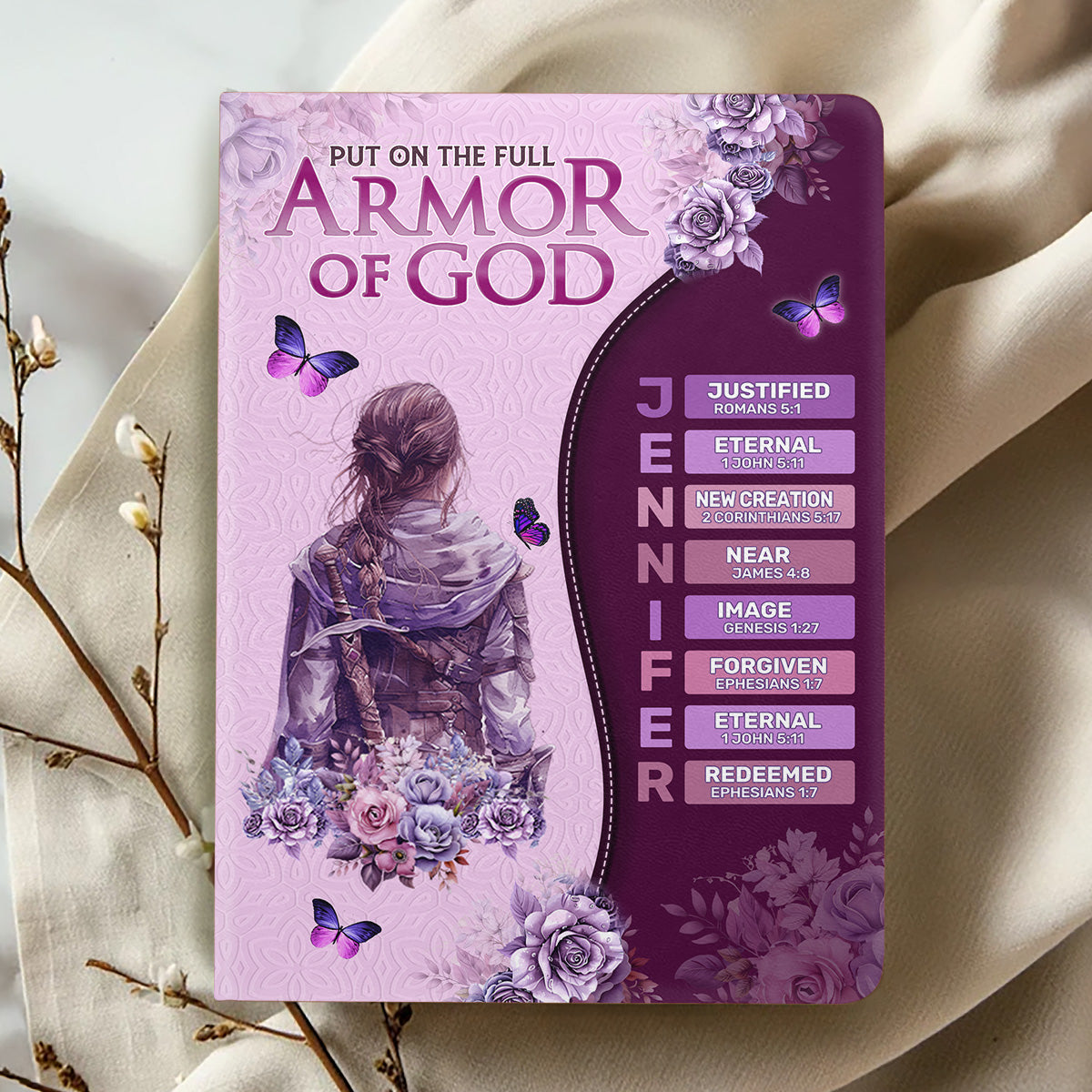 Armor Of God  | Personalized Leather Cover Notebook