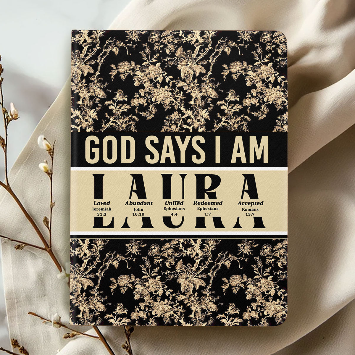 God Says I Am | Personalized Leather Cover Notebook