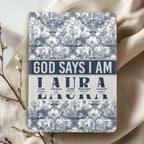 God Says I Am | Personalized Leather Cover Notebook