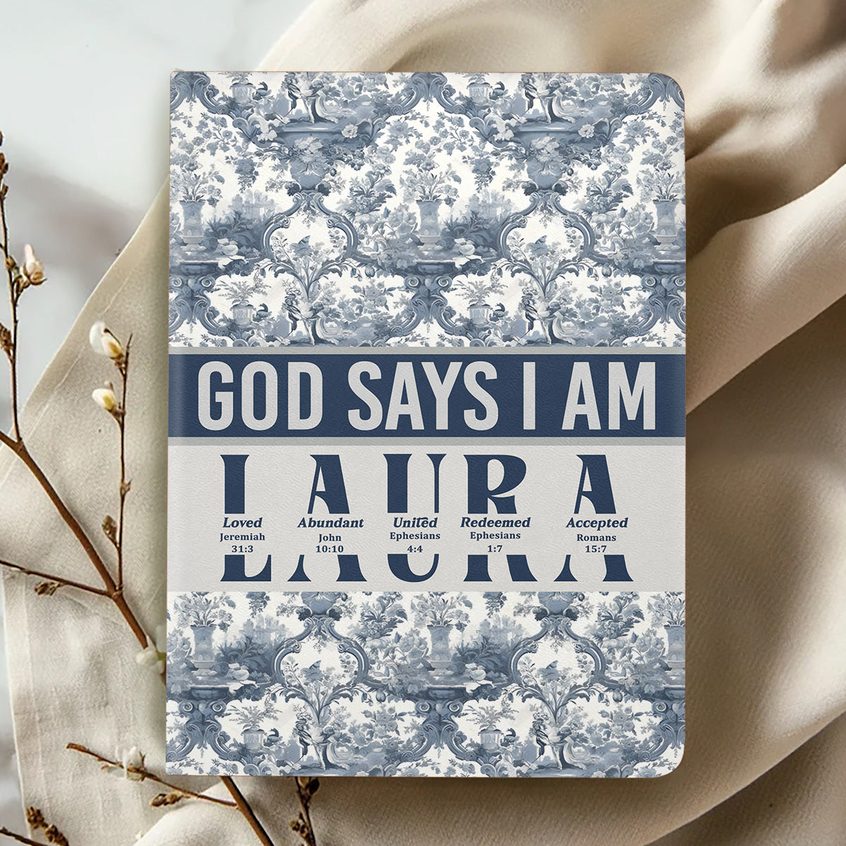 God Says I Am | Personalized Leather Cover Notebook