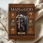 Man Of God | Personalized Leather Cover Notebook