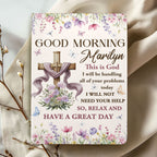 Good Morning This Is God | Personalized Leather Cover Notebook