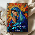 Blessed Is She Who Believed | Leather Cover Notebook