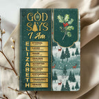 God Says I Am  | Personalized Leather Cover Notebook