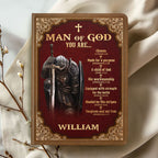 Man Of God Royal | Personalized Leather Cover Notebook