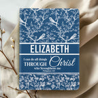 I Can Do All Things Through Christ Who Strengthens Me | Personalized Leather Cover Notebook
