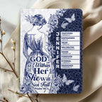 God Is Within Her She Will Not Fall | Personalized Leather Cover Notebook