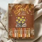 God Says I Am | Personalized Leather Cover Notebook