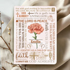 For With God Nothing Is Impossible | Personalized Leather Cover Notebook