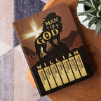 Man Of God | Personalized Leather Cover Notebook