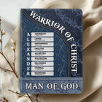 Warrior of Christ | Personalized Leather Cover Notebook