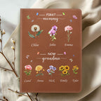 Grandma's Garden | Personalized Leather Cover Notebook