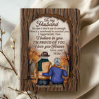 To My Husband | Personalized Leather Cover Notebook
