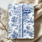 I Can Do All Things Through Christ Who Strengthens Me | Personalized Leather Cover Notebook