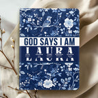 God Says I Am | Personalized Leather Cover Notebook