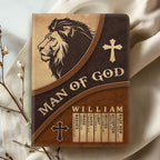 Man Of God | Personalized Leather Cover Notebook