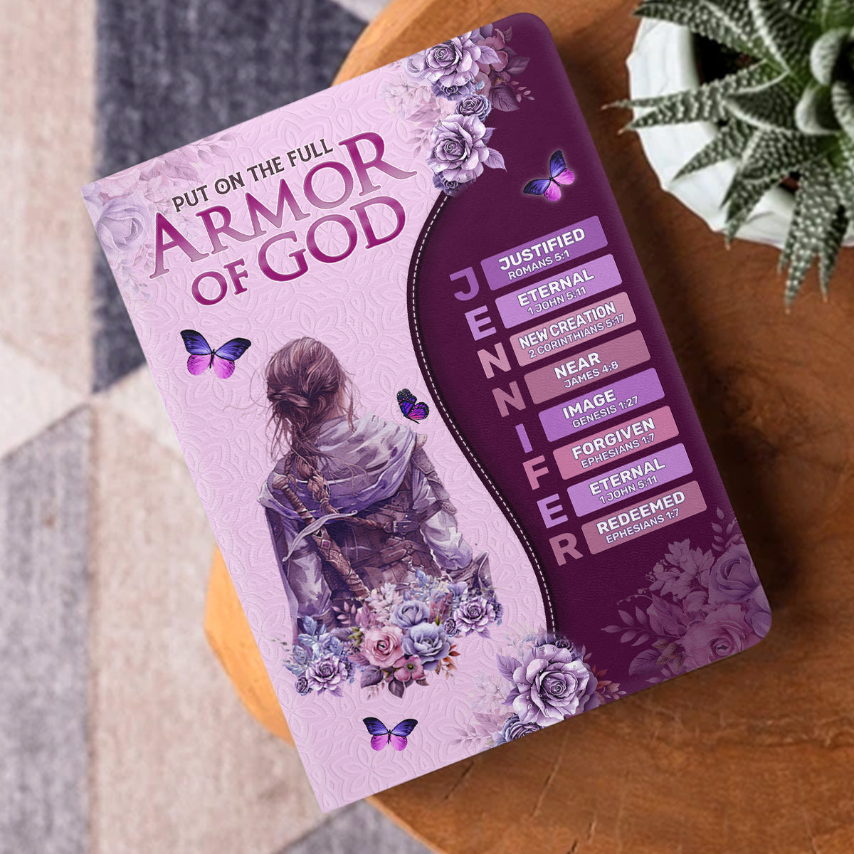 Armor Of God  | Personalized Leather Cover Notebook