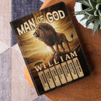 Man Of God | Personalized Leather Cover Notebook