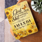 God Is Within Her She Will Not Fall  | Personalized Leather Cover Notebook