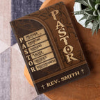 Pastor The Man Of God | Personalized Leather Cover Notebook