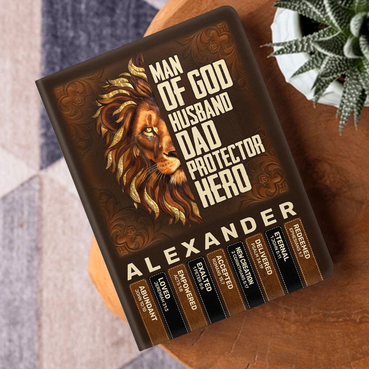 Man Of  | Personalized Leather Cover Notebook